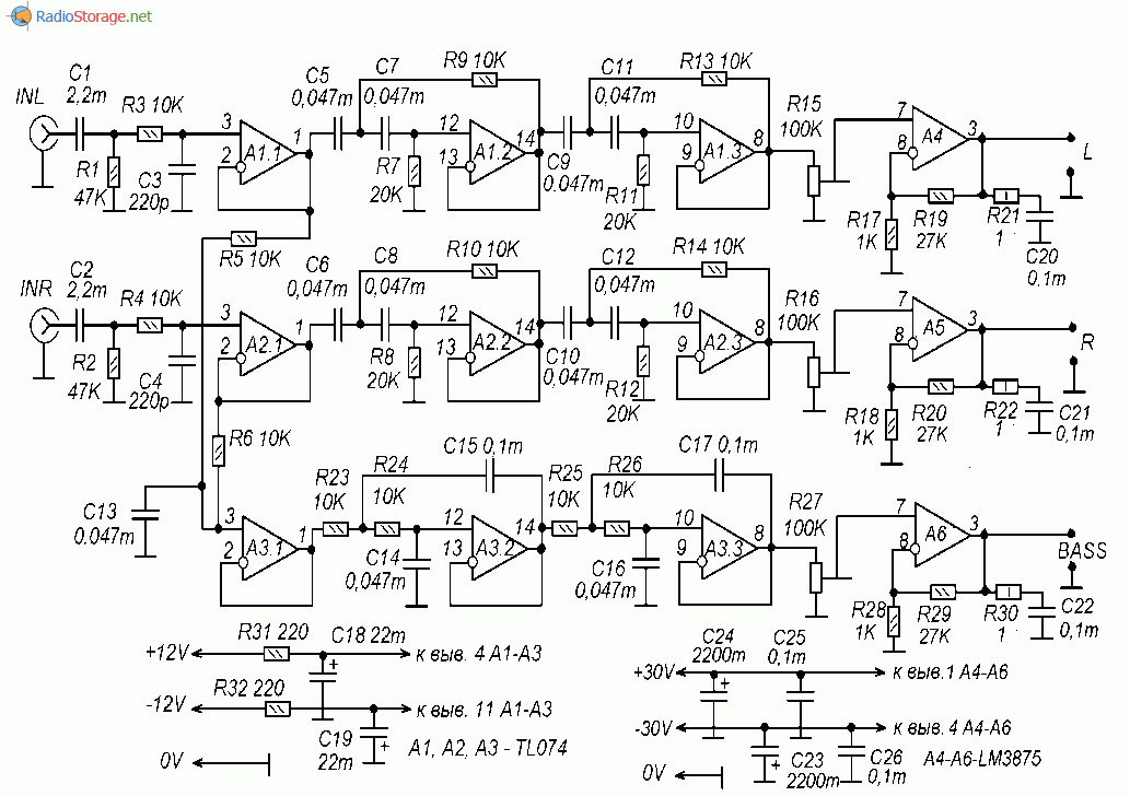 Микросхема tl072 даташит на русском схема включения