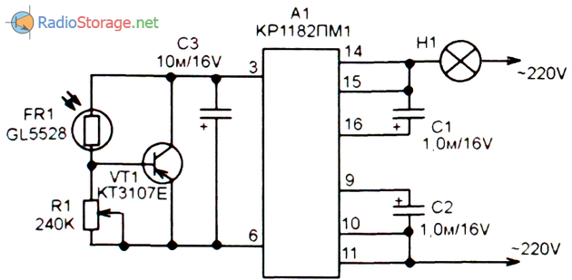 Кр1182пм1 схема подключения